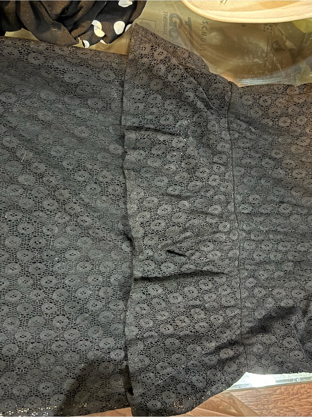 torrid Black Lace Overlay Top